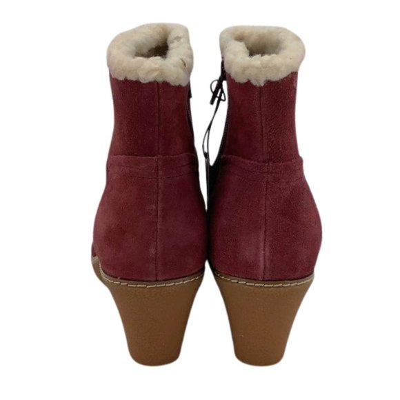 Hush Puppies | Women's Ani Hyde IIV Ankle Boots | Burgundy | Size 8 - Picture 5 of 7